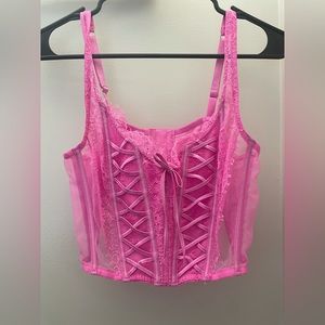 VS hot pink top